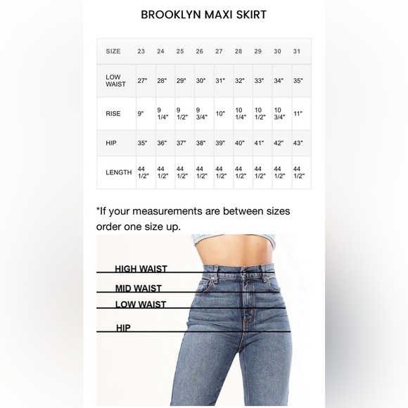 NWT. REVICE Brooklyn Skirt / Long Weekend. Light Wash Denim Maxi Slit Skirt. - Picture 7 of 7